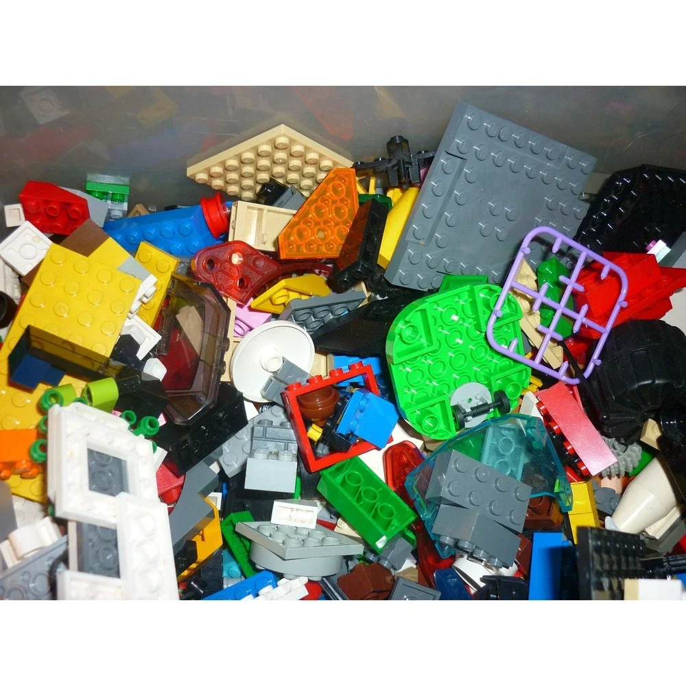 LEGO Bulk Mixed Lot‎ Bricks Plates Wheels Gears Technic Space City Assorted 5lb